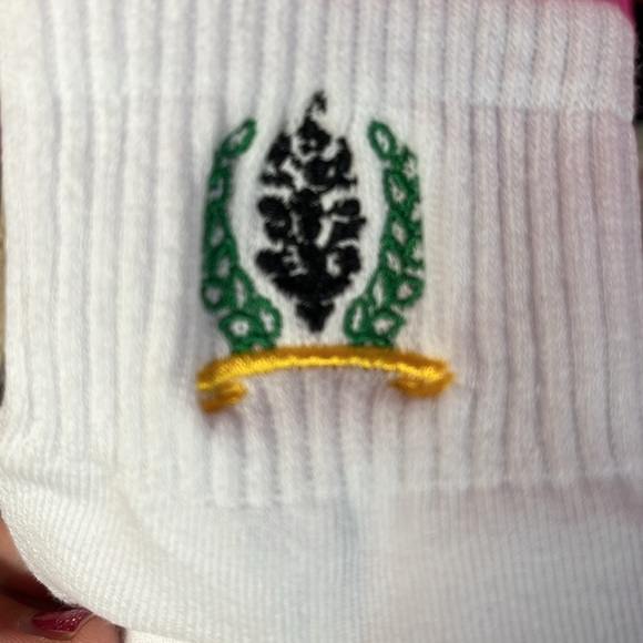 Free People Movement Butti Crest Socks White Athletic Socks - Picture 3 of 4